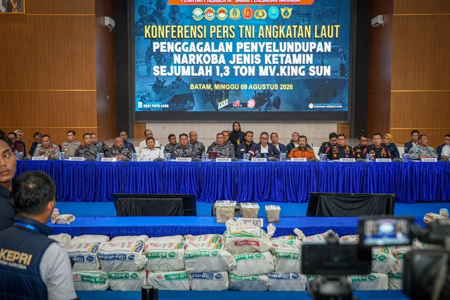 Operasi Gabungan, 1,3 Ton Narkotika Jenis Ketamine Berhasil Digagalkan